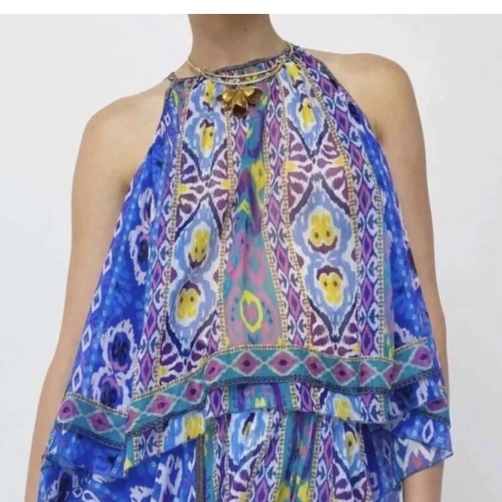 Zara Women’s L  Multicolor Summer Halter Top